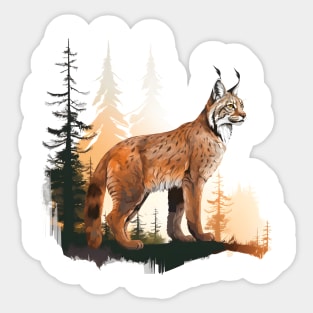 Eurasian Lynx Sticker